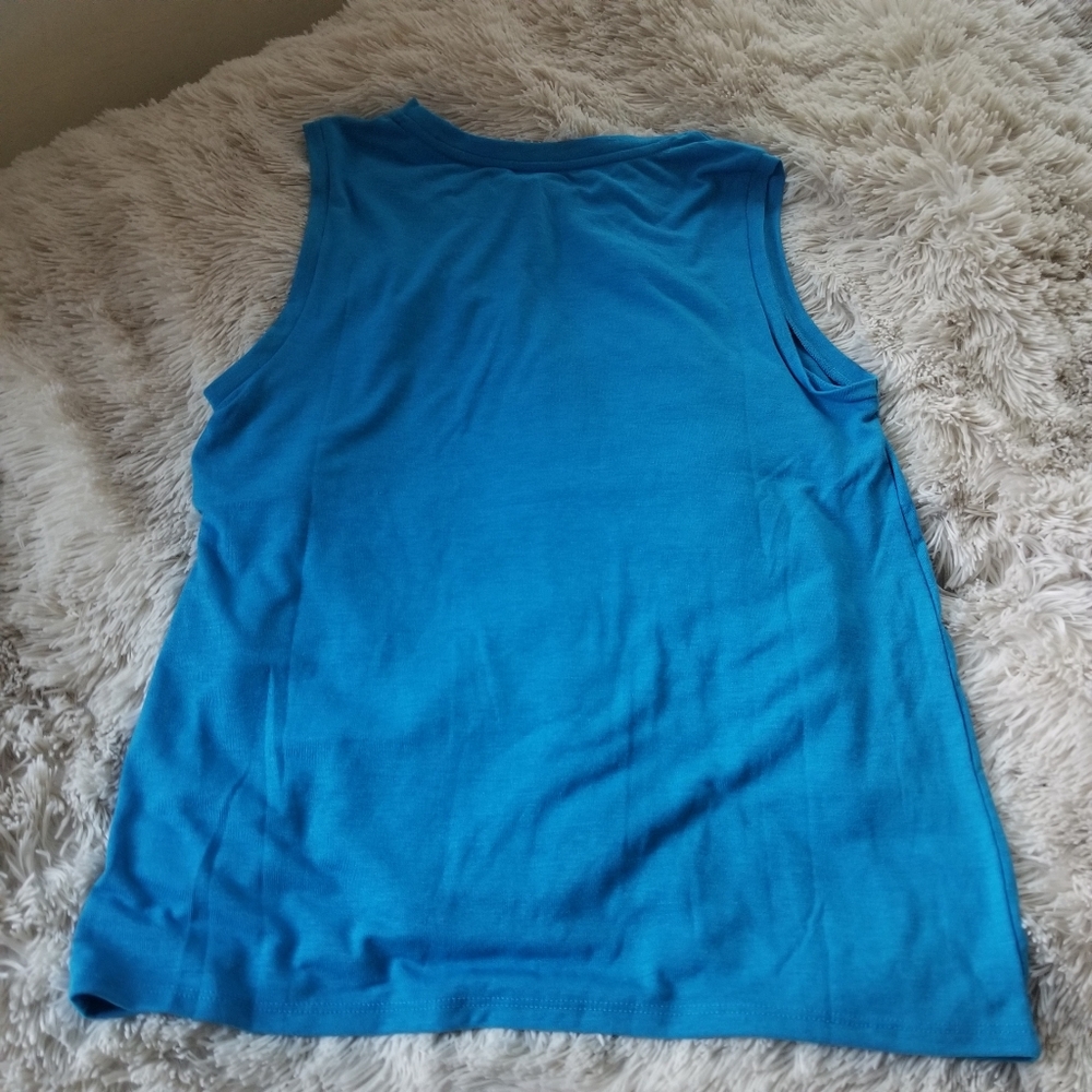 Spiritual Gangster No Bad Vibes blue tank new - Picture 4 of 6